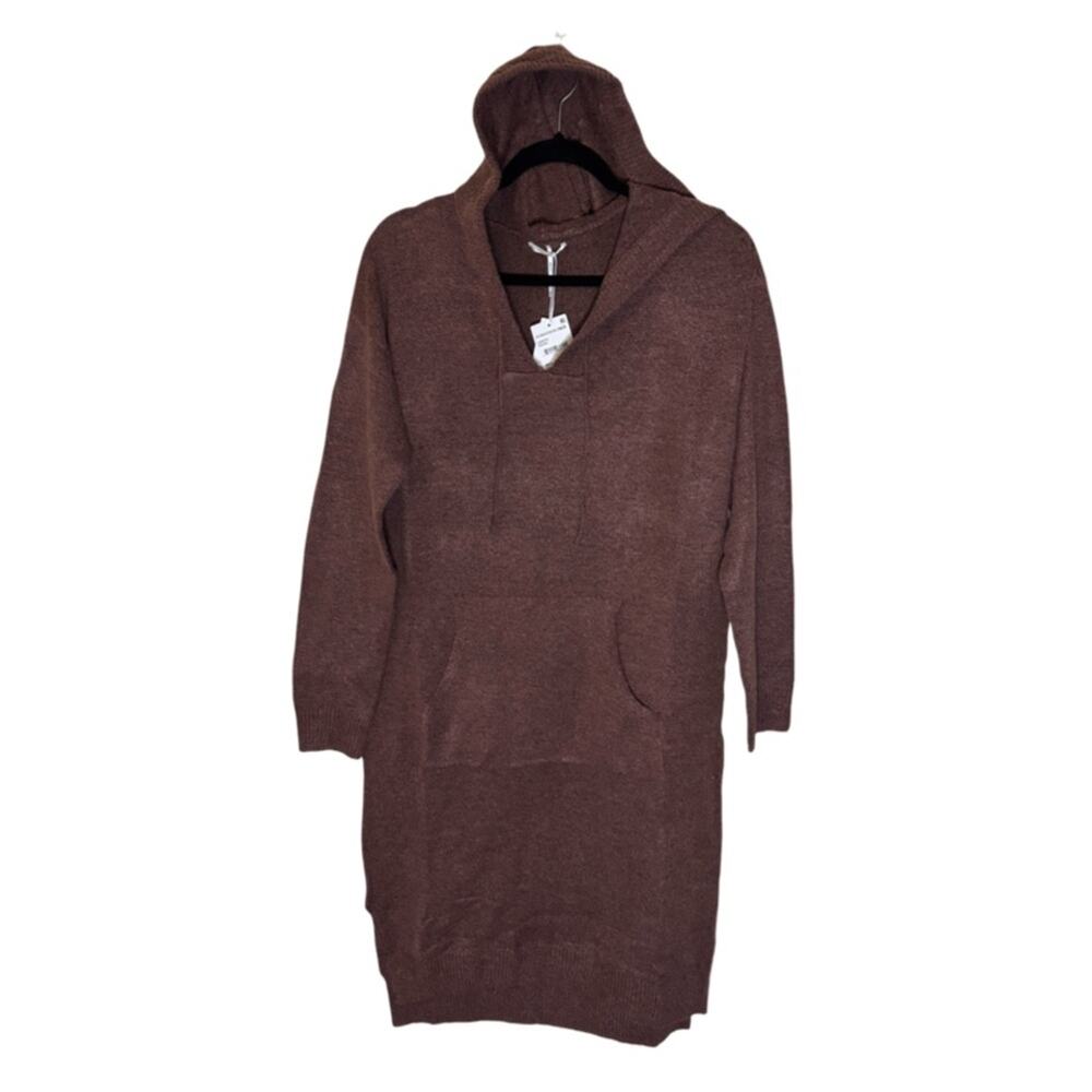 STITCHDROP Signature Joel Hoodie Sweater Dress - Raisin Size M
